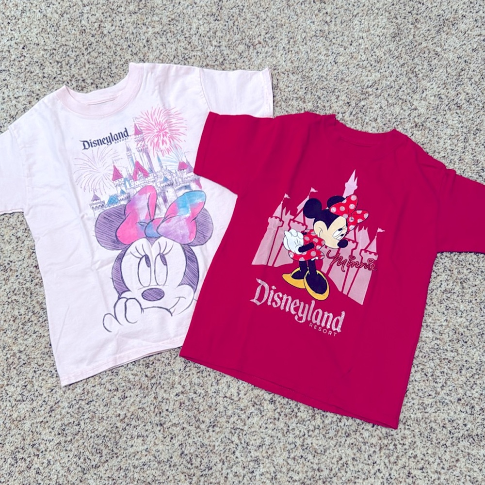 Disney Minnie mouse t shirt bundle girls size S 6-8